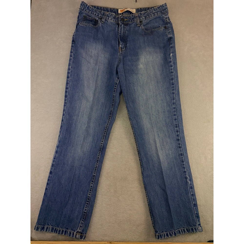 Route 66 Classic Straight Leg Jeans 32X27 Medium Wash Blue Denim Womens Size 12S